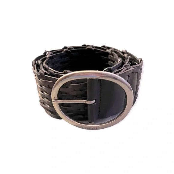 Calvin Klein | Accessories | Vtg 9s Calvin Klein Woven Belt 